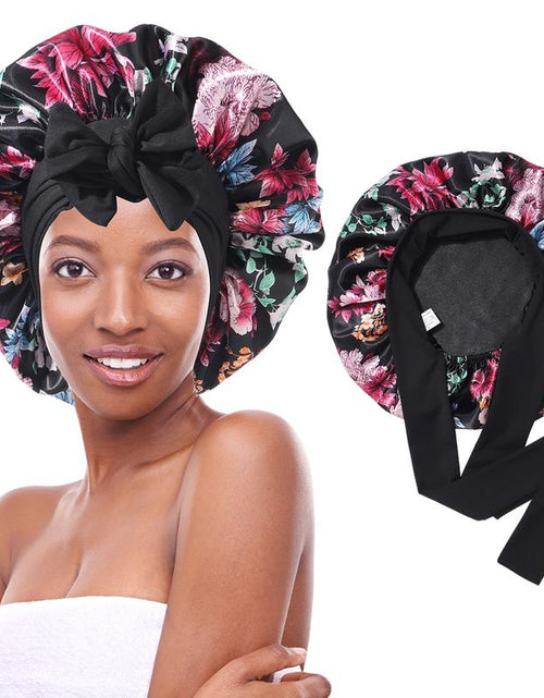 Load image into Gallery viewer, Silk-Like Satin Double-Layer Hair Cap
