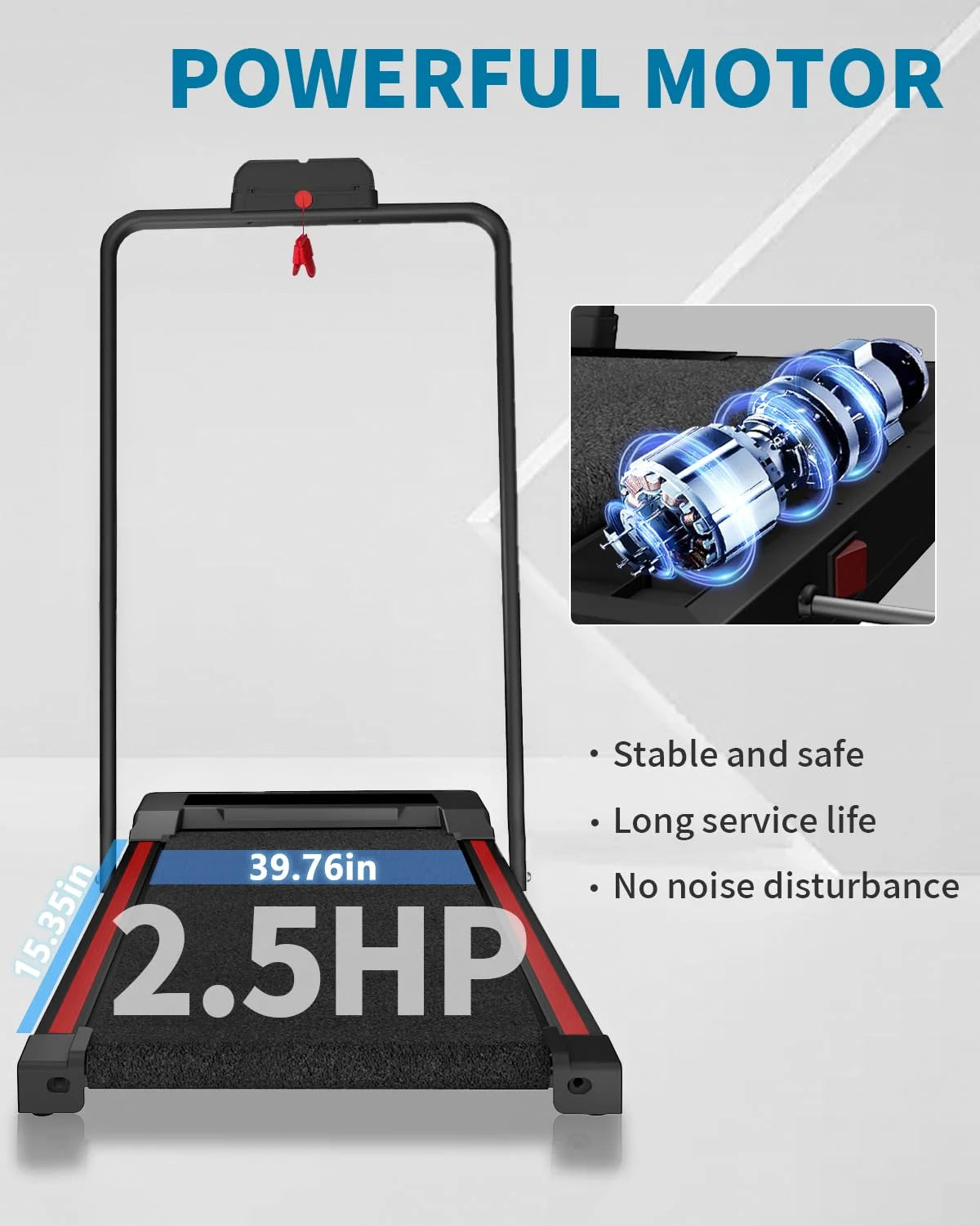 Walking Pad with Incline, Walking Pad Treadmill 2 in 1 Walking Pad for Walking and Jogging, 2.5HP Compact Treadmill for Home Office with Remote Control, LED Display