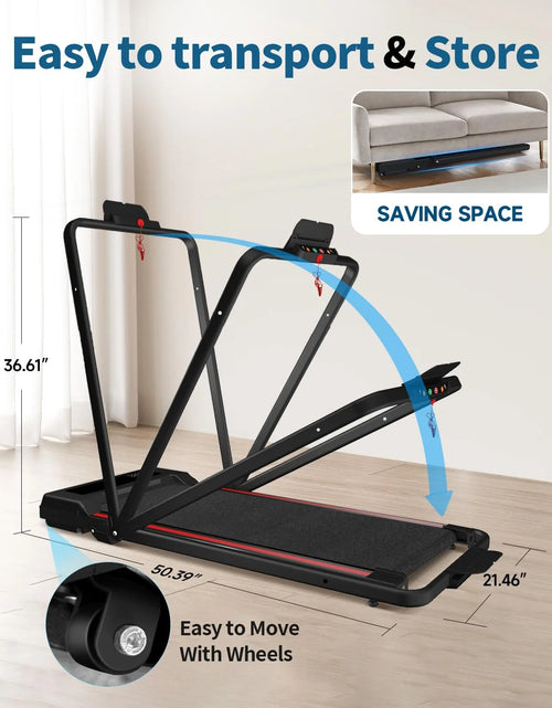 Load image into Gallery viewer, Walking Pad with Incline, Walking Pad Treadmill 2 in 1 Walking Pad for Walking and Jogging, 2.5HP Compact Treadmill for Home Office with Remote Control, LED Display
