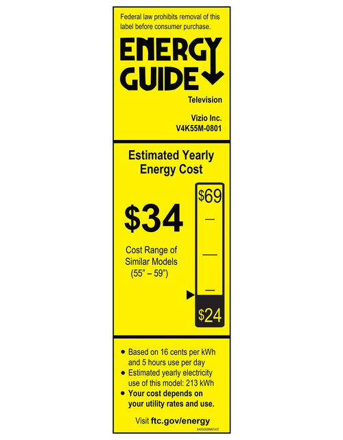 Load image into Gallery viewer, 55” Class 4K UHD LED HDR Smart TV (V4K55M-08)
