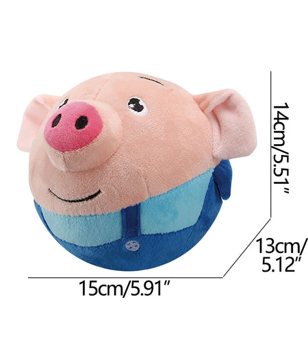 Dog Toy,Interactive Dog Toy Ball,Bouncing Rabbit Interactive Electronic Pet Plush Pet Toy with Sound,Dog Squeaky Toys for Aggressive Chewing,60 Song Music Durable Dog Squeaker, Durable Interactive Toy