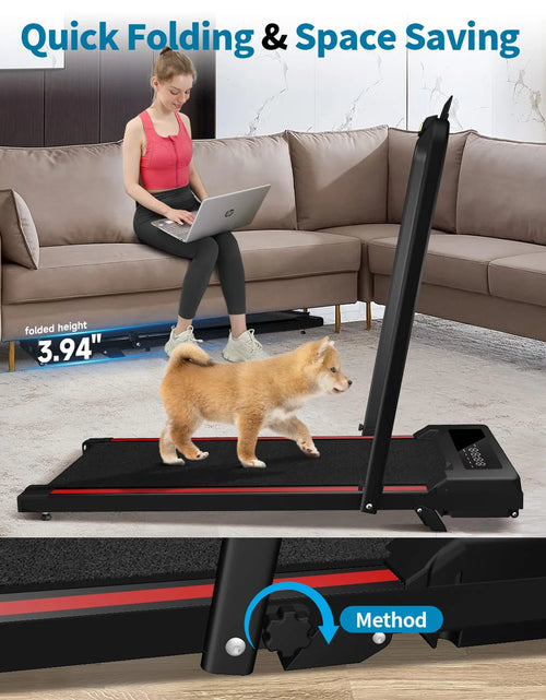 Load image into Gallery viewer, Walking Pad with Incline, Walking Pad Treadmill 2 in 1 Walking Pad for Walking and Jogging, 2.5HP Compact Treadmill for Home Office with Remote Control, LED Display
