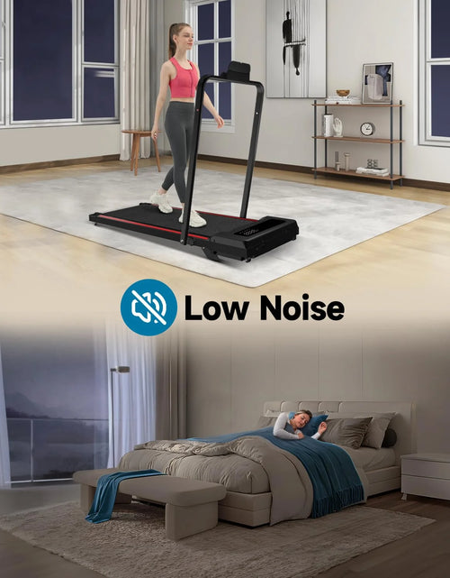 Load image into Gallery viewer, Walking Pad with Incline, Walking Pad Treadmill 2 in 1 Walking Pad for Walking and Jogging, 2.5HP Compact Treadmill for Home Office with Remote Control, LED Display
