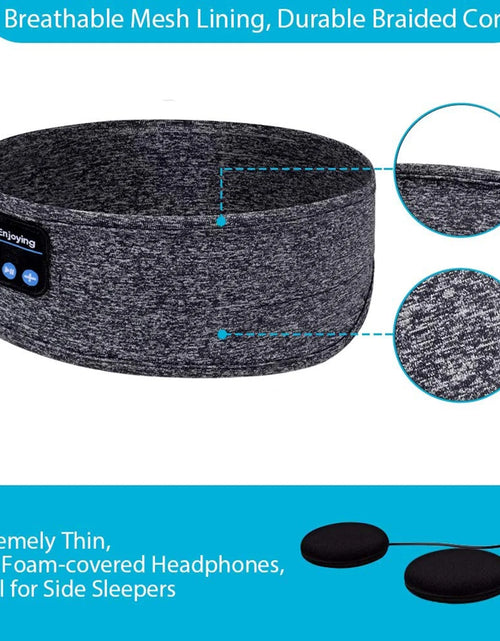 Load image into Gallery viewer, Sleep Headphones Wireless Bluetooth Sports Headphones Headband Earphones with Built-In Speakers for Sleeping, Running, Yoga
