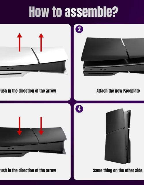 Load image into Gallery viewer, Console Case Replacement for PS5 Slim Disc Edition Version Hard Faceplate Gaming Accessory anti Scratch Protector Cover
