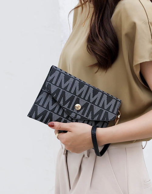 Load image into Gallery viewer, by Mia K. Marimar Women&#39;S Tote Bag with Pouch and Wristlet, Signature 4 Piece Set - Beige
