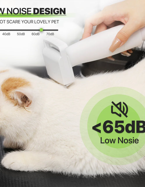 Load image into Gallery viewer, Pet Grooming Kit &amp; Vacuum Suction 99% Pet Hair, Dog Grooming Kit with 6 Professional Grooming Shedding Tools for Dogs Cats and Other Animals, Black
