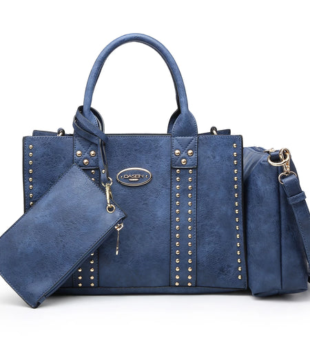 Women'S 3Pcs Purse Handbag Shoulder Bag Tote Satchel Hobo Bag Briefcase Work Bag for Ladies