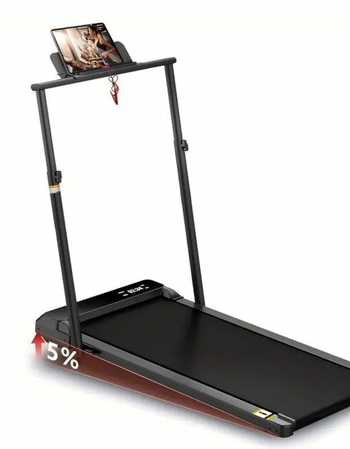 Load image into Gallery viewer, Walking Pad with Incline, Walking Pad Treadmill 2 in 1 Walking Pad for Walking and Jogging, 2.5HP Compact Treadmill for Home Office with Remote Control, LED Display
