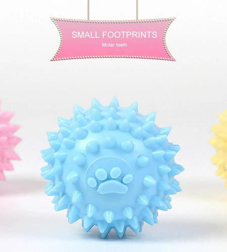 Balls for Dogs Small, Fetch Balls for Dogs Rubber Cute Colors TPR Puppy Toys Dog Toy Balls Dog Toys Spike Ball Dog Chew Toys for Small Dogs Pet Toys for Puppy Teething Toys,Blue