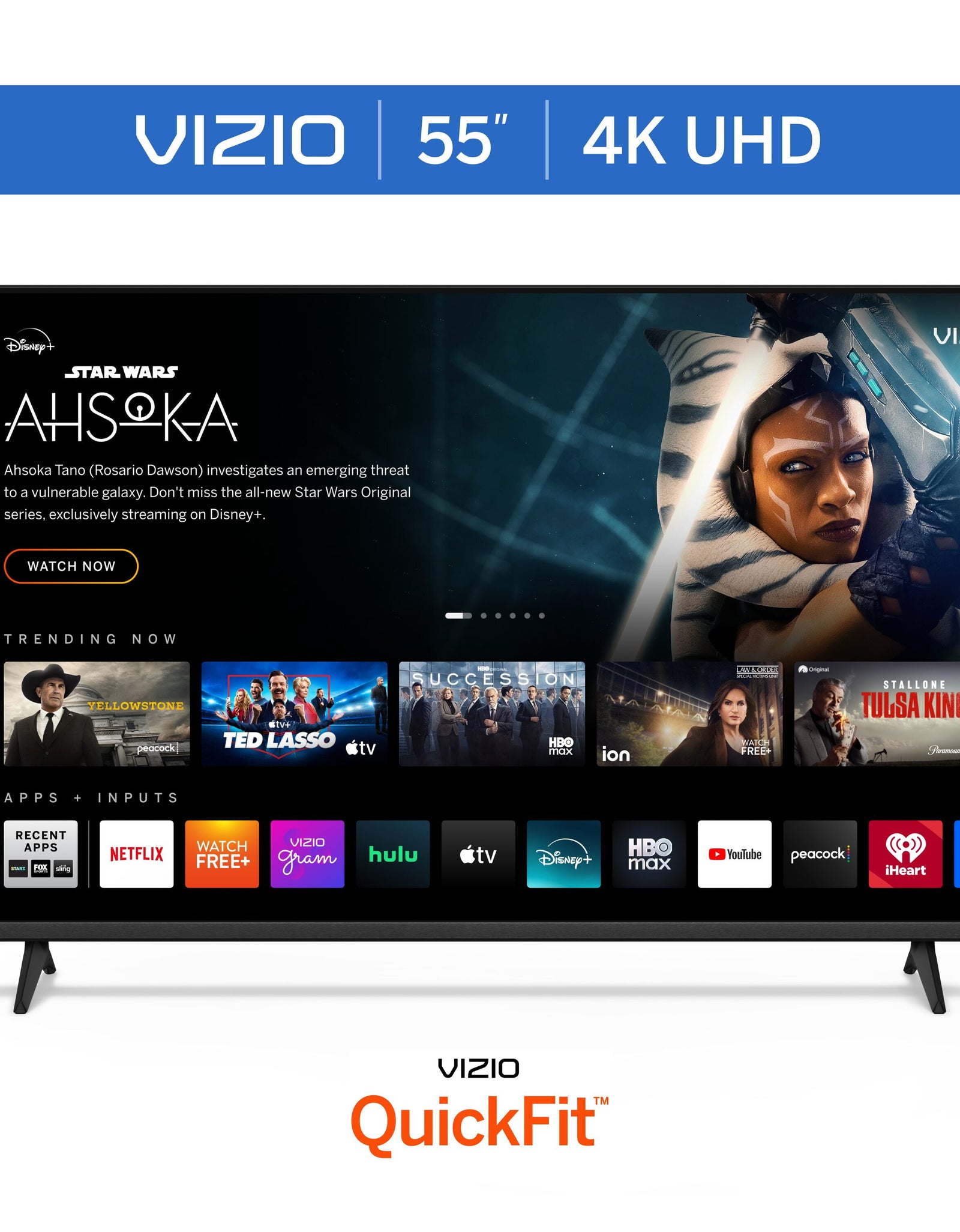 55” Class 4K UHD LED HDR Smart TV (V4K55M-08)