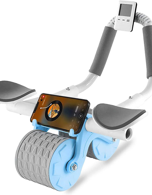 Load image into Gallery viewer, 2025 New with Timer Ab Abdominal Exercise Roller Elbow Support, Abs Roller Wheel Core Exercise Equipment, Automatic Rebound Abdominal Wheel
