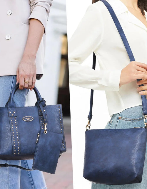 Load image into Gallery viewer, Women&#39;S 3Pcs Purse Handbag Shoulder Bag Tote Satchel Hobo Bag Briefcase Work Bag for Ladies
