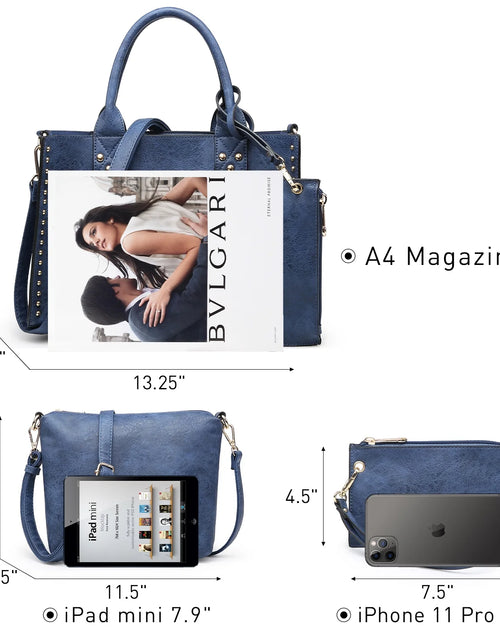 Load image into Gallery viewer, Women&#39;S 3Pcs Purse Handbag Shoulder Bag Tote Satchel Hobo Bag Briefcase Work Bag for Ladies
