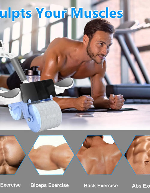 Load image into Gallery viewer, 2025 New with Timer Ab Abdominal Exercise Roller Elbow Support, Abs Roller Wheel Core Exercise Equipment, Automatic Rebound Abdominal Wheel

