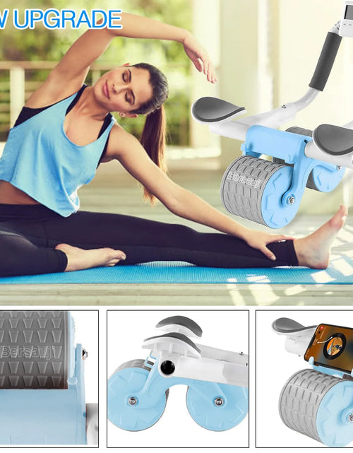 Load image into Gallery viewer, 2025 New with Timer Ab Abdominal Exercise Roller Elbow Support, Abs Roller Wheel Core Exercise Equipment, Automatic Rebound Abdominal Wheel
