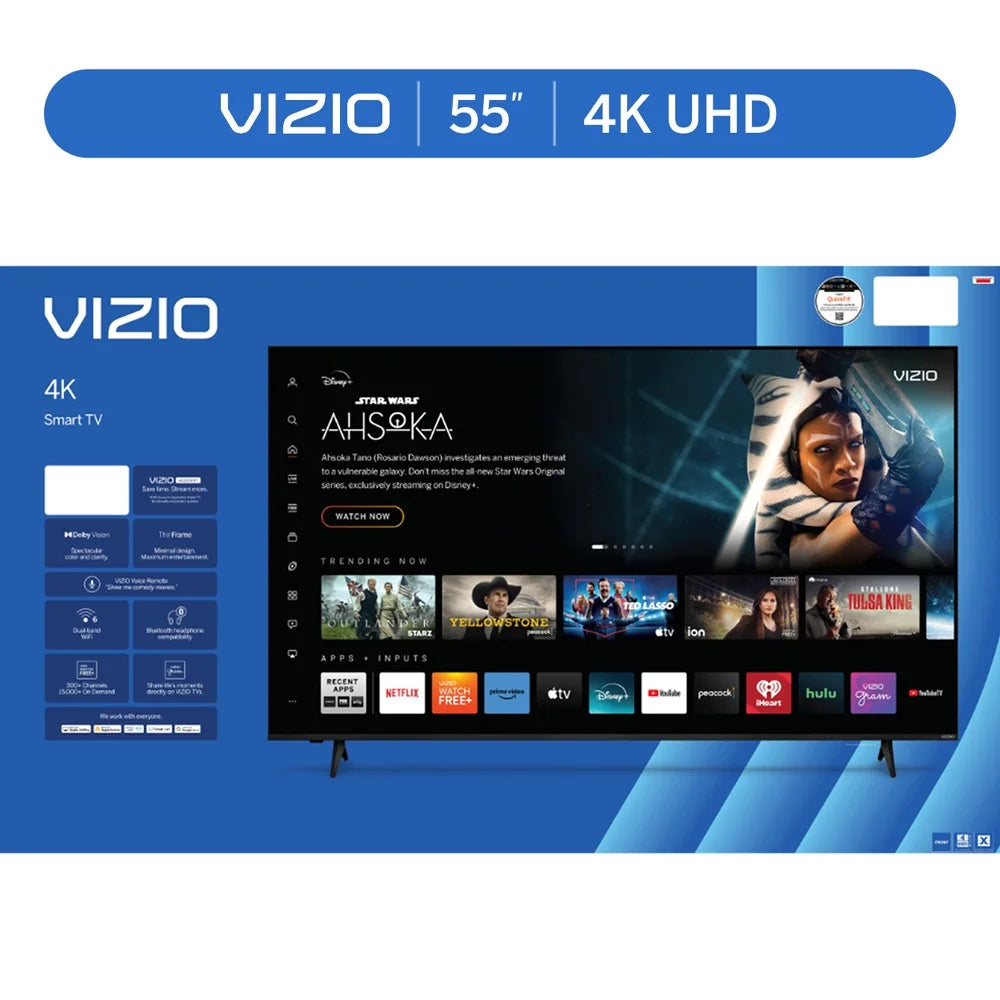 55” Class 4K UHD LED HDR Smart TV (V4K55M-08)